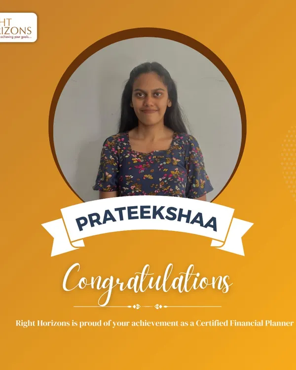 We are thrilled to celebrate Prateekshaa for successfully clearing the Certified Financial Planner (CFP) exam. This achievement reflects her dedication and our firm's commitment to continuous professional growth to better serve our clients.