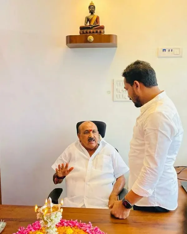 Here I am in discussion with Honourable MLA Sukumar Shetty during the inauguration of our new Tax Trust branch office in Uppunda. Building a strong professional network allows me to stay informed and better serve my clients' interests in business and tax compliance.