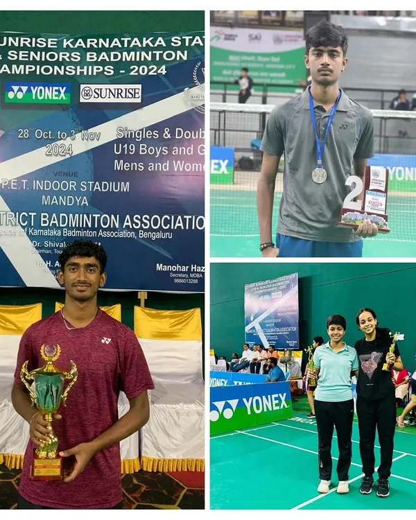 A great result at the Karnataka State Senior and Junior Championship. Naren Iyer won the Men’s Singles Gold, with bronze medals for Sankeerth and Purvi in doubles.