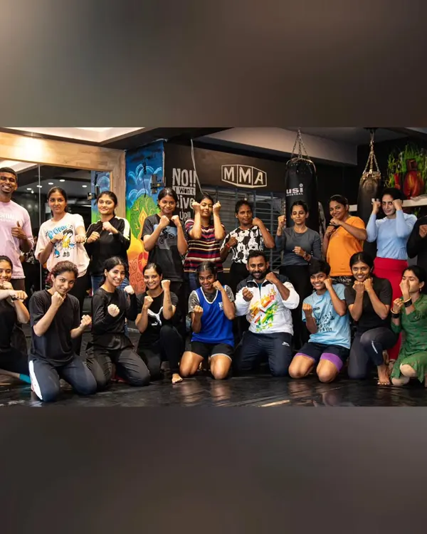 The energy and spirit of our community after a powerful self-defence workshop. Each person here took a step towards greater confidence and personal safety. We are proud to foster a community that stands strong together.