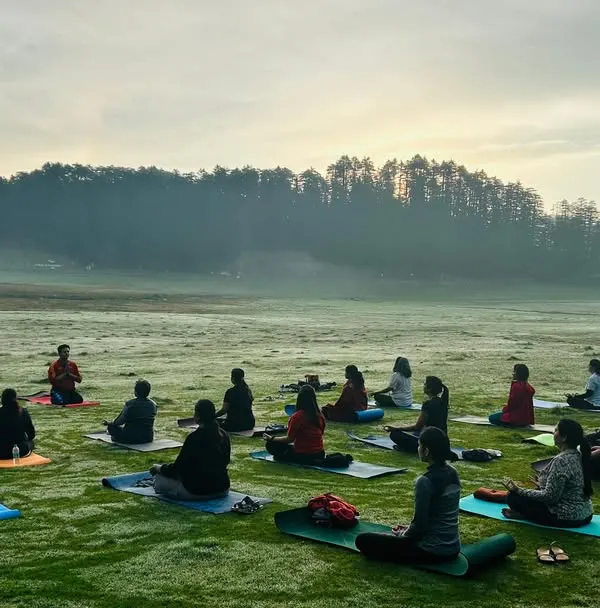 This is the essence of our retreats. We begin our day with meditation in the tranquil meadows of Khajjiyar, absorbing the pure energy of the Himalayas. This quiet practice helps to clear the mind of tanaav (stress) and connect with the stillness within.