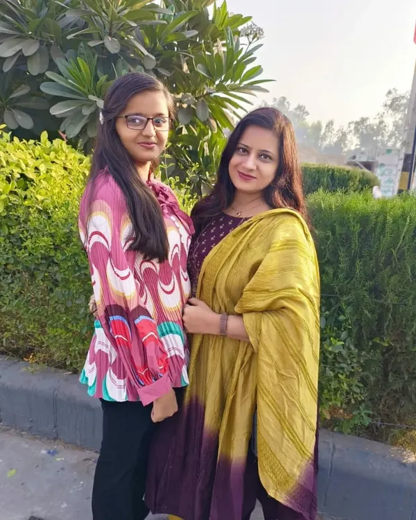 A photo of us, the mother-daughter duo behind Crochet Decoration. This business is our shared passion, and we're so happy to share our creations with you.