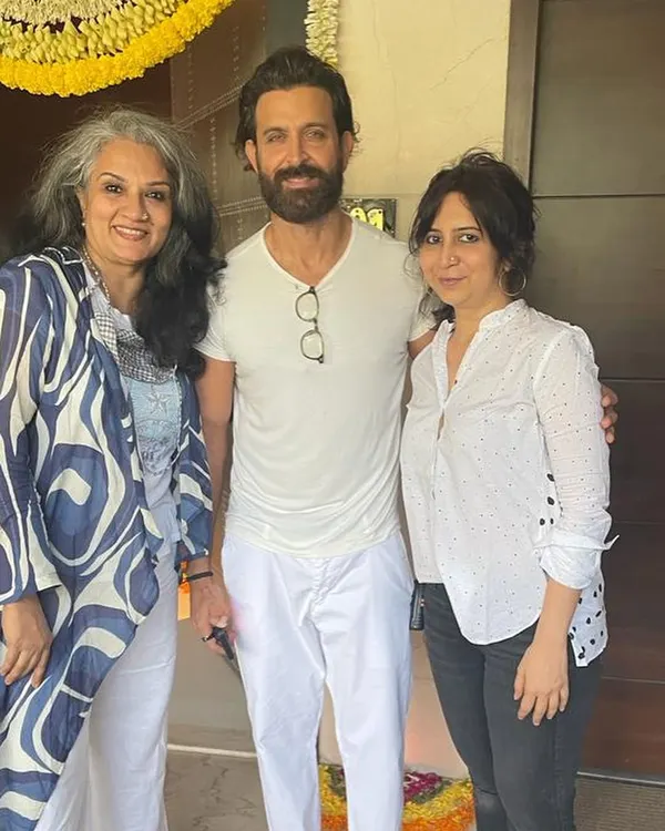 Overwhelmed with joy and gratitude. It was an honor to cook a special Sunday Sadya for Hrithik Roshan and the lovely Saba Azad. Pictured here with me is my partner Toral. A Sunday well spent!