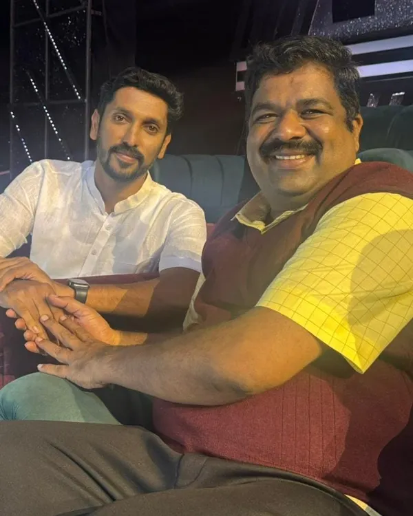 With the man of the hour, Shri Arun Yogiraj, the sculptor of the Ayodhya Balak Ram idol. It is a matter of immense pride that he is from our own Mysore.