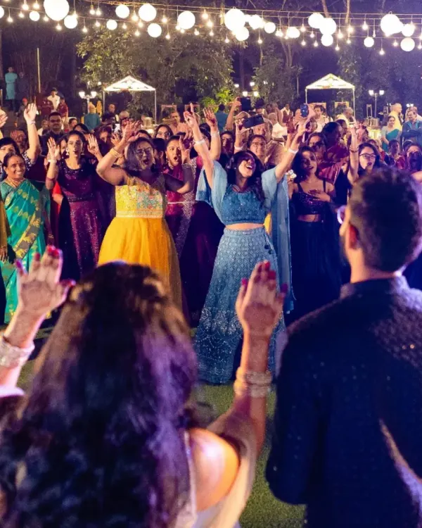 This is what we live for. A packed dance floor, hundreds of smiles, and a couple at the center of it all, creating a memory that will last a lifetime. I love bringing this level of energy to every sangeet.