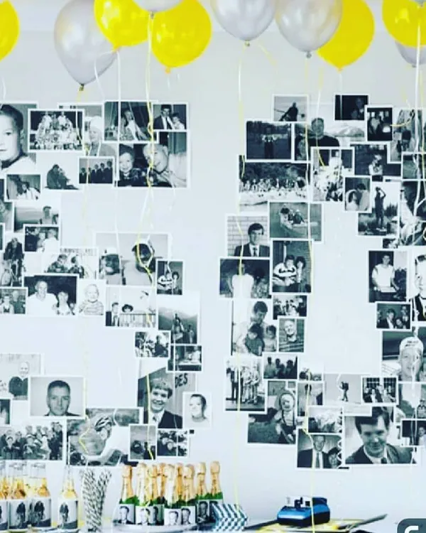 For a 60th birthday, I created this custom photo collage in the shape of the number '60'. It's a unique and heartfelt way to celebrate a milestone by showcasing a lifetime of memories.