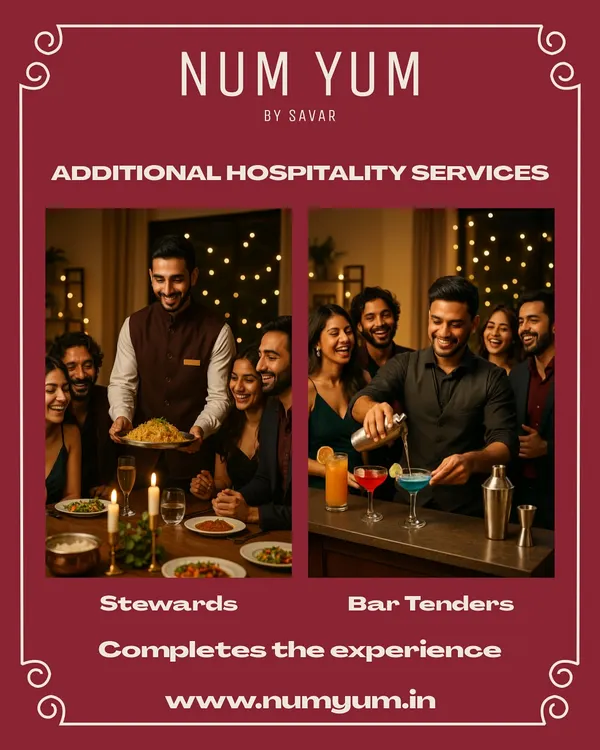 My professional stewards and bartenders are the secret to a stress-free party. We handle the serving and drink mixing, so you can focus on your guests and enjoy the evening. This is how you get a fine dining experience at home.