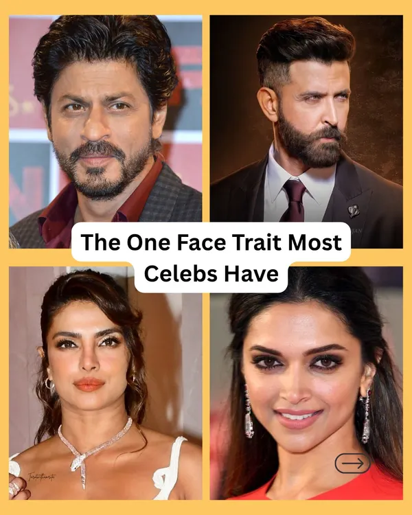 This image shows four celebrities who share a common facial trait linked to fame. A broad and slightly elevated forehead is a powerful indicator of a person destined for public life and recognition.