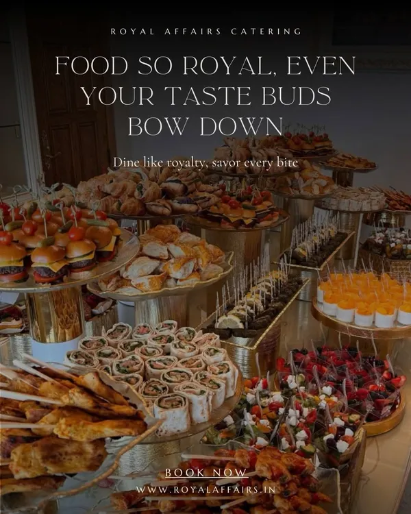 This is what a royal feast looks like. I design lavish, multi-tiered buffet spreads featuring a wide array of international and Indian dishes, ensuring there is something to delight every guest at your large-scale corporate galas and celebrations.