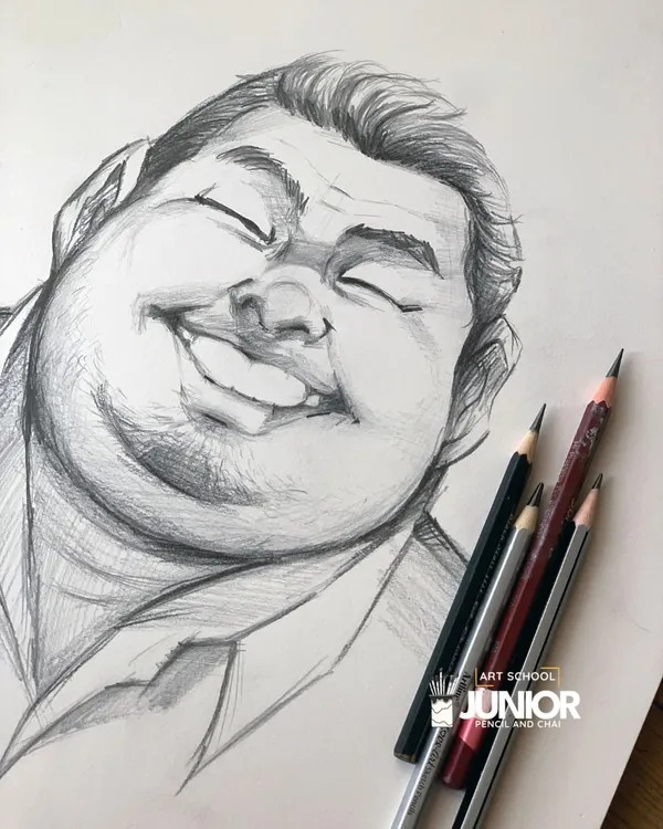 This faculty sketch showcases the power of capturing emotion and character through pencil. It serves as an inspiration for our students, showing them the possibilities that open up with dedicated practice in portrait drawing.