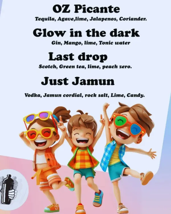 Who says bars are just for grown-ups? It was a joy to create a special mocktail menu for a 4th birthday party, featuring fun drinks like 'Just Jamun' and 'Glow in the dark'.