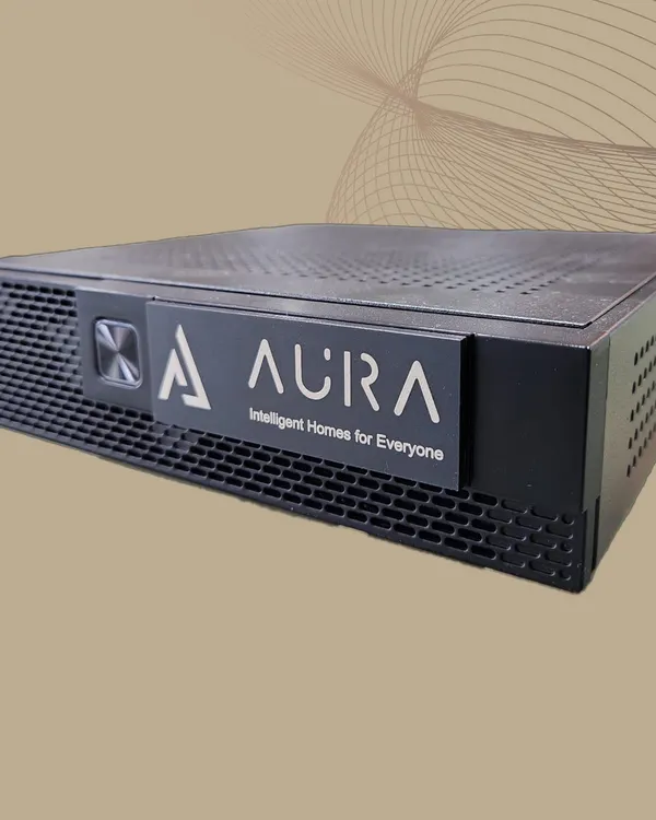 The Aura A5 controller is the powerful brain I install to manage all your smart home devices reliably.