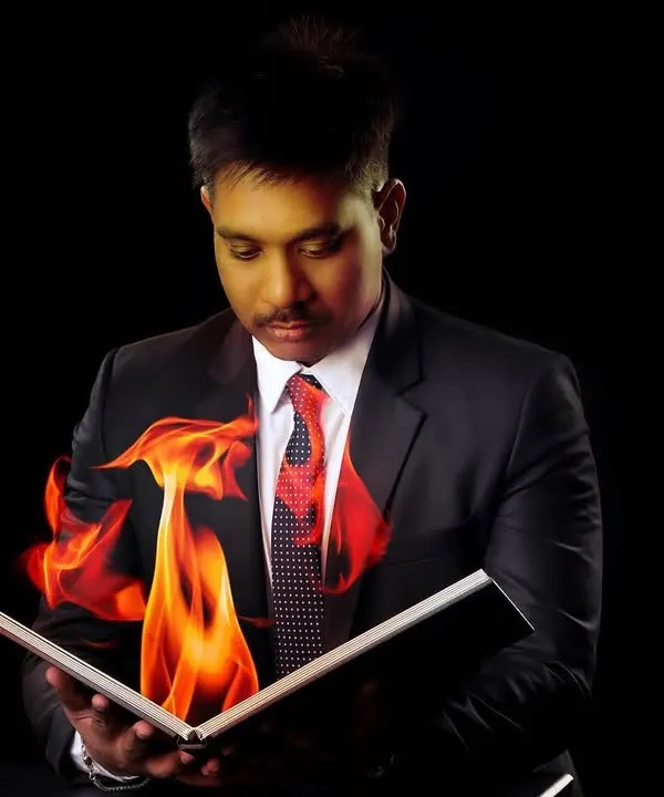 Talent is a flame, enlightenment is a fire. This photo represents the fire inside me that burns brighter than the fire around me.