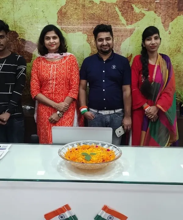 Our dedicated team at Apolo Hair Studio celebrating Independence Day. We are proud to serve our clients and community with passion and expertise.