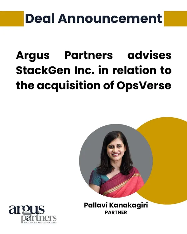 My firm advised StackGen Inc., a leader in autonomous infrastructure technology, on its acquisition of OpsVerse. This deal enhances StackGen's AI capabilities by integrating an intelligent DevOps assistant, showcasing our expertise in transactions at the forefront of AI development.