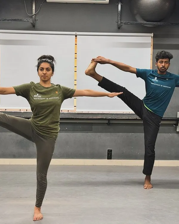We challenge you to change you. This advanced yoga posture, Utthita Hasta Padangusthasana, demonstrates the balance, flexibility, and strength we help our clients build. Our goal is to help you discover what your body is truly capable of.