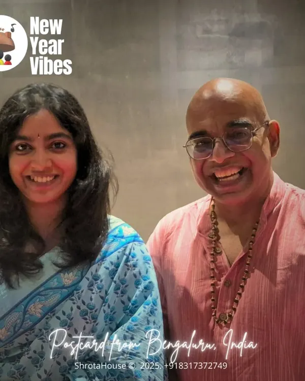 A memorable start to the new year meeting one of the living legends of Indian art music, Vid. Dr. Sriram Parasuram. I was first inspired by him as a teenager, and his scholarship continues to be a guiding light.