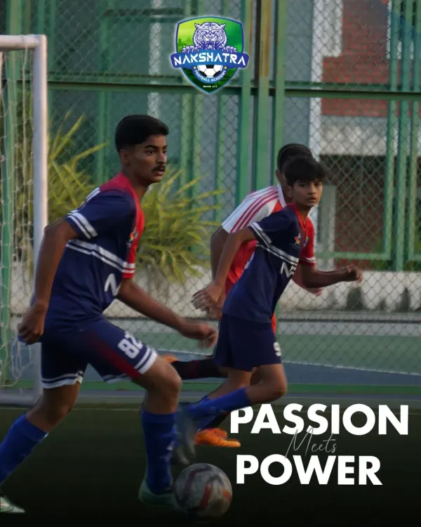 Two of our players in a heated moment during a match. This image perfectly captures the competitive spirit we instill: passion meeting power.