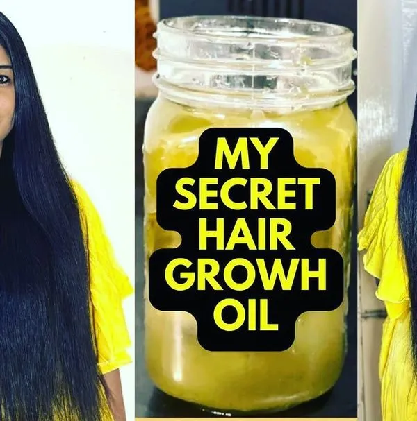 This is my secret hair growth oil that has been a key part of my own journey. I make it with powerful natural ingredients to nourish the scalp and encourage healthy, long hair.