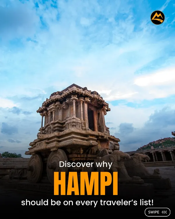 Discover why Hampi should be on every traveler's list. This UNESCO World Heritage site is a stunning landscape of boulders, ruins, and history.