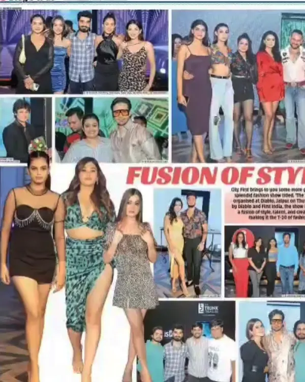 My brand is growing every day, and I want to thank each one of you for being a part of this journey. Here's a clipping from a fashion show where my collection was featured.