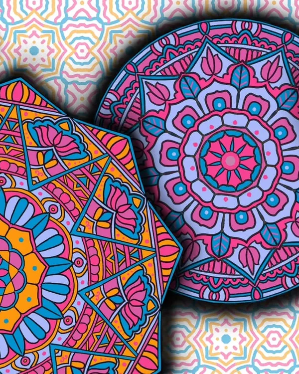 This layered mandala art is a reflection of my own personal shifts and growth. Each circle and pattern represents a different phase of life, coming together to create a vibrant, complex, and deeply personal whole.