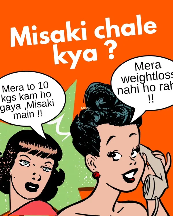 A fun meme capturing a common conversation. When weight loss isn't happening, the answer is simple: "Misaki chale kya?"