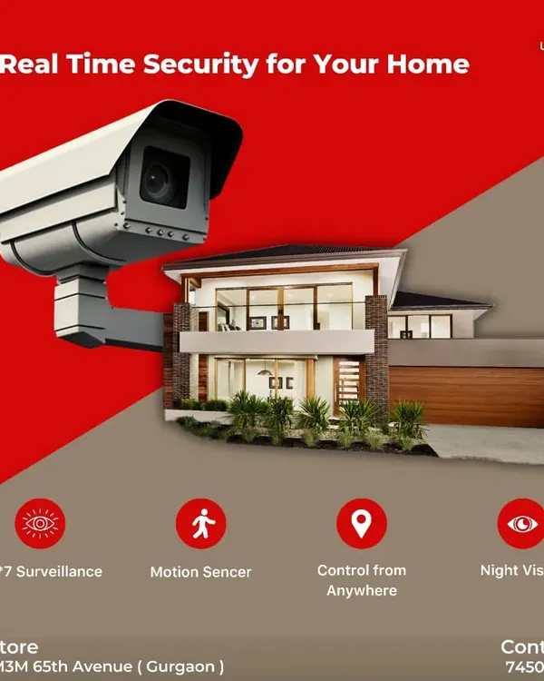 Get real-time, 24/7 surveillance for your home. My security systems feature motion sensors, night vision, and the ability to monitor and control everything from anywhere in the world, right from your phone.