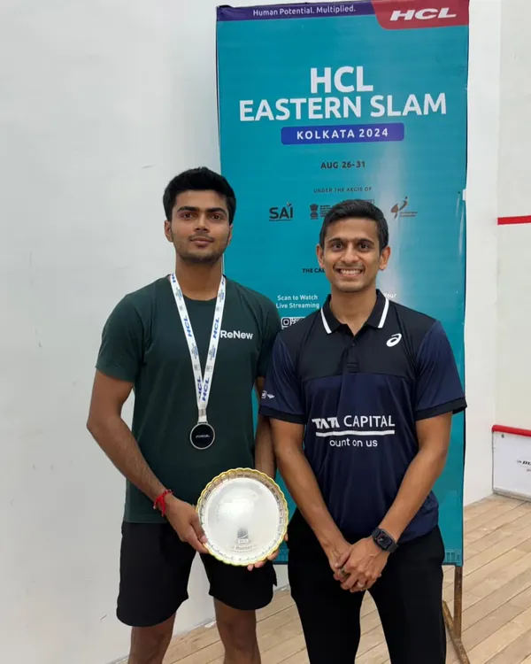 Proud moment seeing my player as the runner-up at the HCL Eastern Slam in Kolkata. His hard work and dedication paid off with a podium finish.