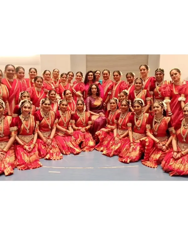 A cherished memory with the entire cast of NMACC's 'The Great Indian Musical'. Being part of this grand production was an incredible learning experience, involving 23 consecutive shows and immense teamwork.