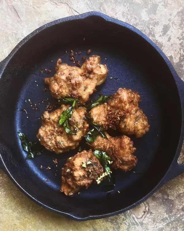 Just dropped on our menu: a seriously peppery, batter-fried Pepper Chicken Fry. Inspired by the local chaayakada (tea shop) snacks in Trivandrum, this dish has an unbelievable Mallu kick from my special secret masala mix.