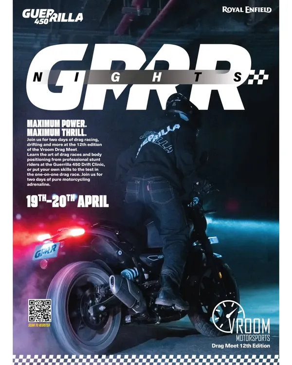 Maximum power, maximum thrill. Our GRRR Nights, in partnership with Royal Enfield, offer free drag and drift sessions under the stars. This is pure, hands-on adrenaline.