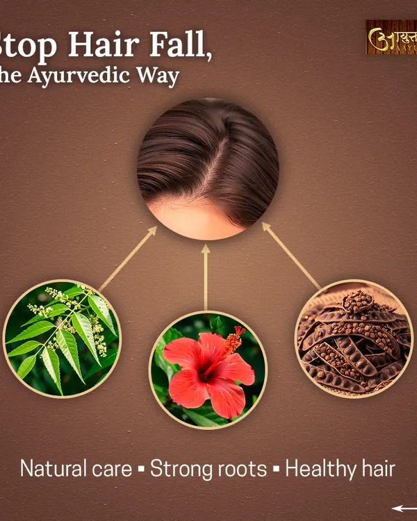 Are you struggling with hair fall? Ayurveda teaches us that the root cause often lies in an imbalance within. I use natural care with herbs like Neem and Hibiscus, combined with lifestyle adjustments, to strengthen your roots and restore your hair's health from the inside out.