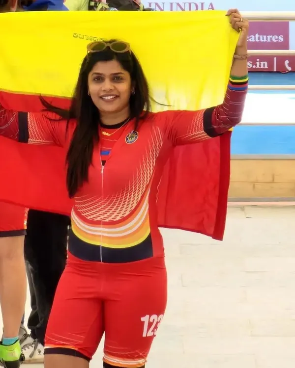 As a national champion myself, I know what it takes to win. Here I am, proudly representing Karnataka, a feeling I work to instill in every one of my skaters.