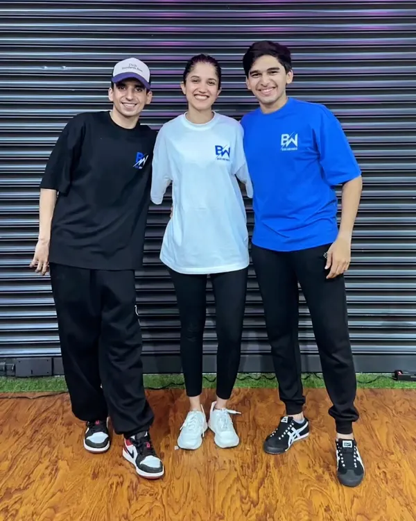 Posing with the amazing Himanshu Dulani and my partner Sheetal after a successful workshop. Moments like these are about building new bonds and celebrating our shared passion for dance.