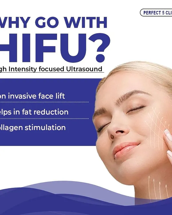 Why go with HIFU? This graphic explains the top benefits: it's a non-invasive facelift, it helps with fat reduction, and it stimulates collagen for firmer, more youthful skin.