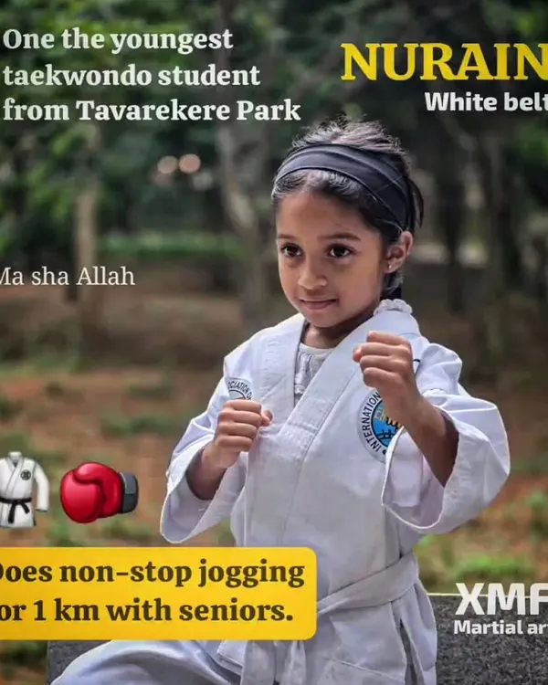 Meet Nurain, one of our youngest and most determined students. Her energy is proof that age is just a number when it comes to building strength and discipline.