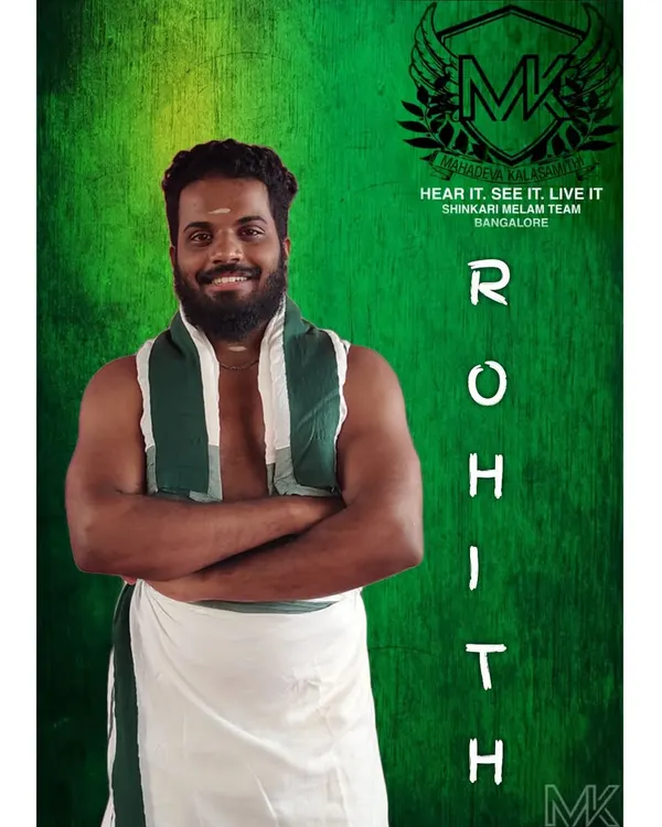 Introducing Rohith, a valued member of our Shinkari Melam team here in Bangalore.
