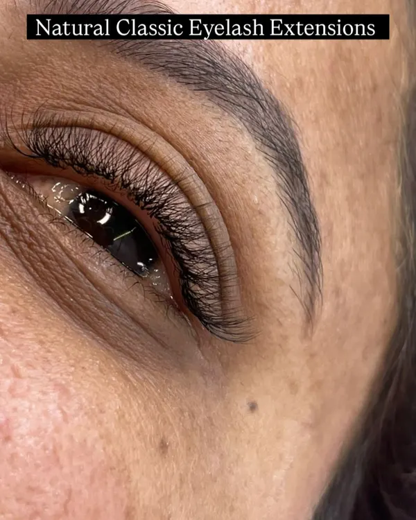 This is my go-to for a simple, everyday look. Natural Classic extensions add length and a bit of curl by applying one extension to one natural lash. It’s like your own lashes, but with that perfect mascara look, minus the clumps.
