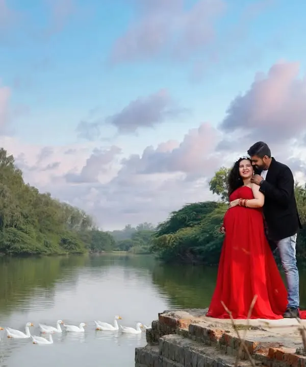 I believe every love story is beautiful, and this chapter is the most magical of all. This outdoor maternity portrait, set against a serene lake in the NCR, captures the quiet promise and shared joy between two people about to become parents.
