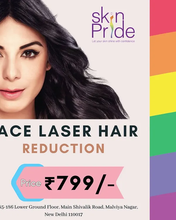 We believe in accessible beauty for our community. That's why we offer face laser hair reduction exclusively for the LGBTQIA+ community for only ₹799 per session.