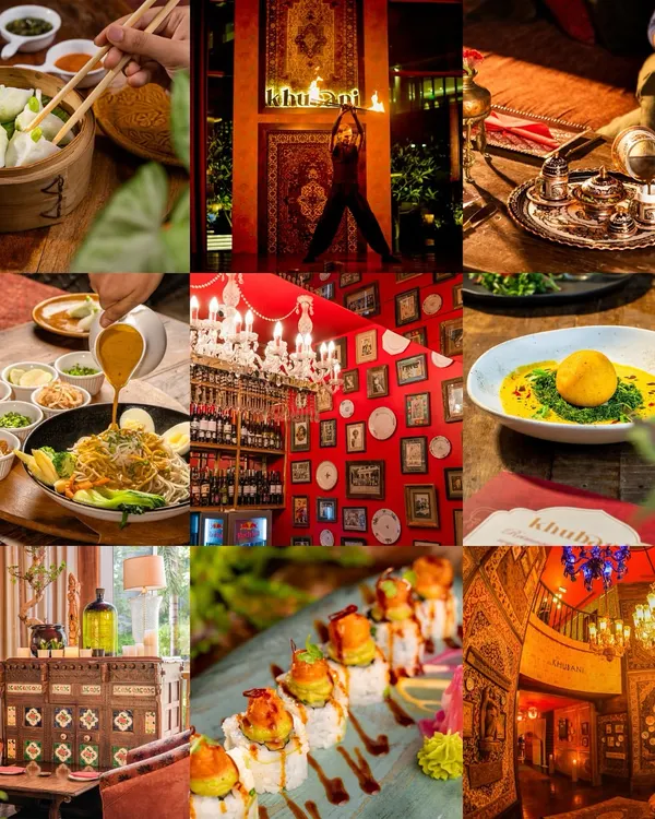 We are more than just a place; we are an experience. This collage captures the essence of what we offer: a captivating ambiance, extraordinary global flavors, and entertainment that leaves a lasting impression.