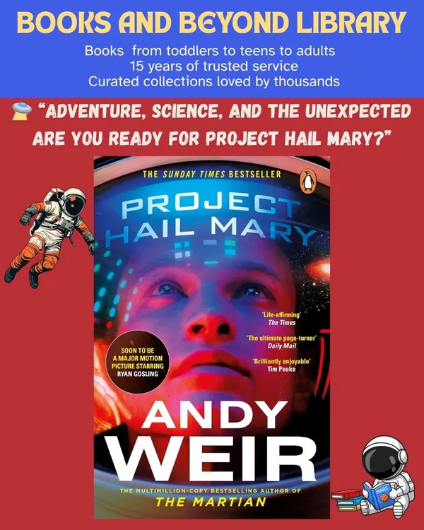 From the author of "The Martian," "Project Hail Mary" is a thrilling sci-fi adventure where Earth's survival is at stake. A lone astronaut on a desperate mission must solve an impossible scientific mystery to save humanity.