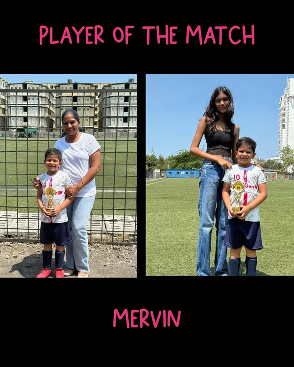 Celebrating our U7 standout, Mervin, who was named Player of the Match in his MFA YPL debut. A proud moment for him and his family.