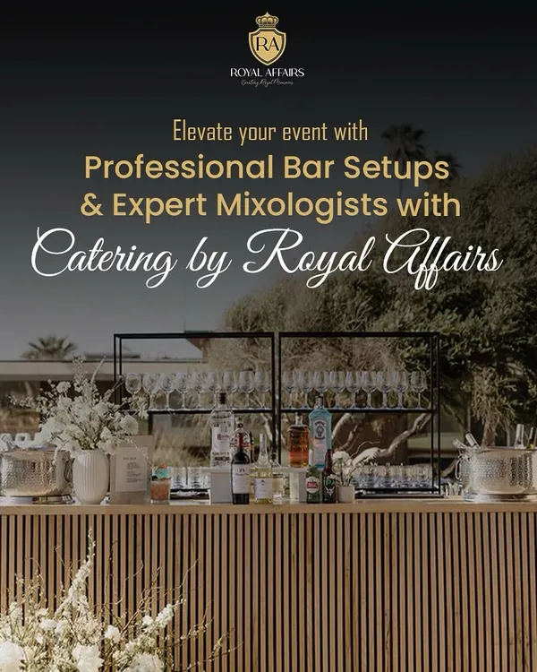 Elevate your event with a professional bar setup. We provide everything from the stylish bar counter and glassware to expert mixologists who can shake up a range of delicious cocktails and mocktails for your guests.
