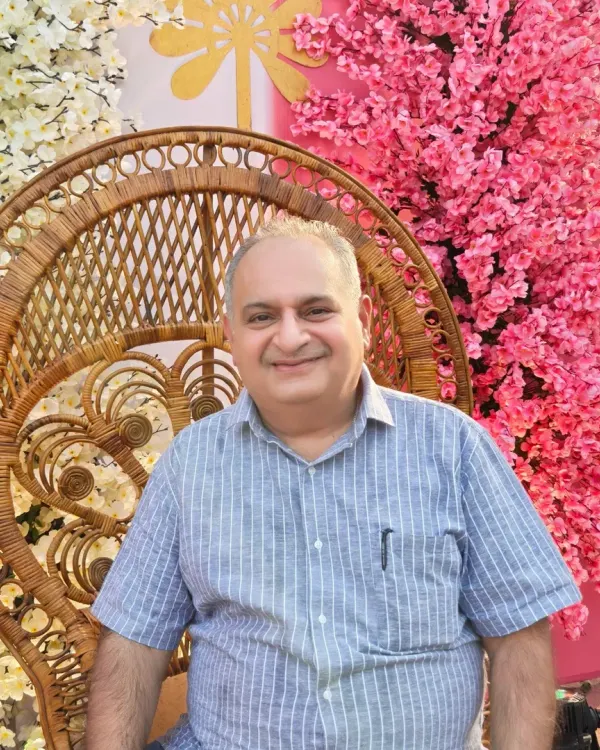 Here I am, taking a moment at a Haldi ceremony we decorated. I am always on-site to personally supervise and ensure that every detail is absolutely perfect for your special day.