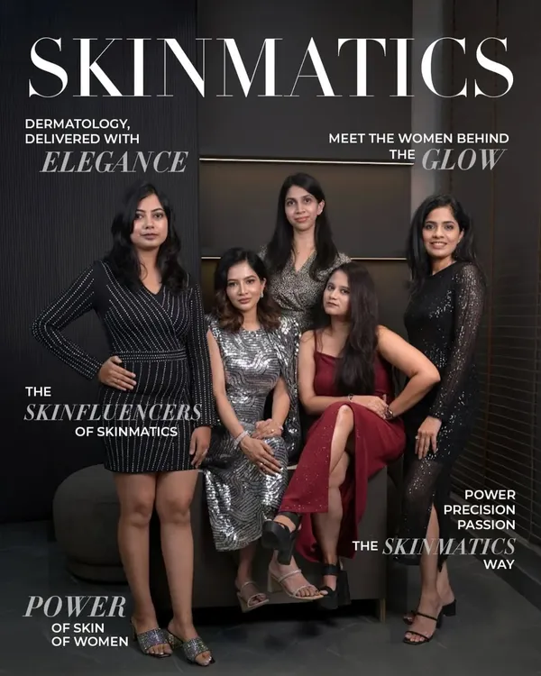 At Skinmatics, we are more than just doctors in white coats. We are a team of healers and innovators, passionate about every aspect of dermatology. This photo captures our team's spirit: we approach our work with scientific precision, care, and a touch of style.