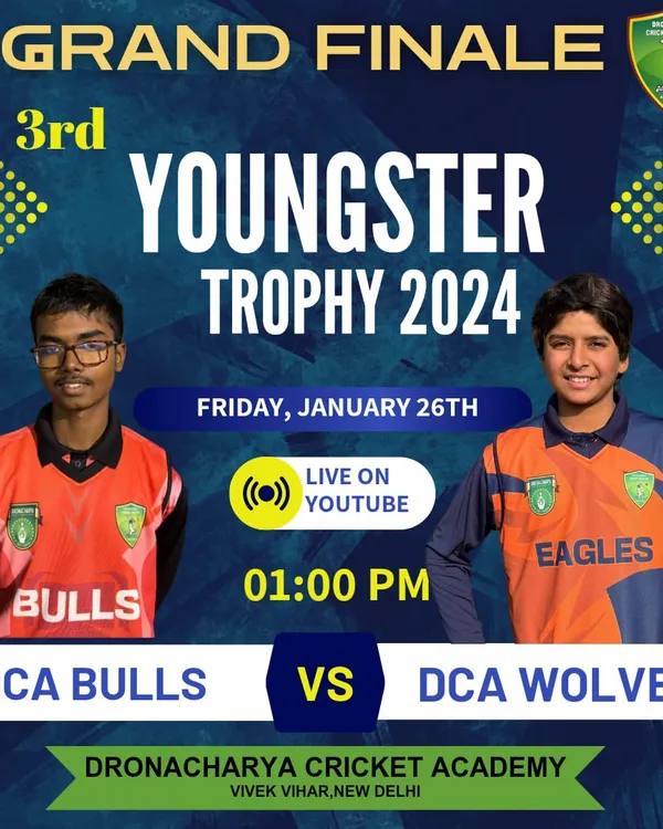 The Grand Finale of our 3rd Youngster Trophy. We provide a professional tournament experience for young cricketers, complete with live streaming, to prepare them for the big stage.