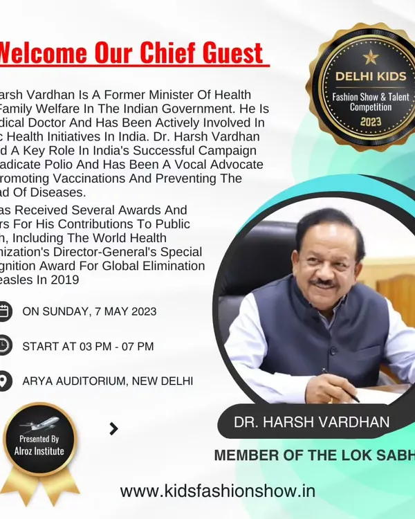 I was honored to welcome Dr. Harsh Vardhan, former Minister of Health and Family Welfare, as our Chief Guest. His presence underscores the importance of creating positive and developmental opportunities for children.