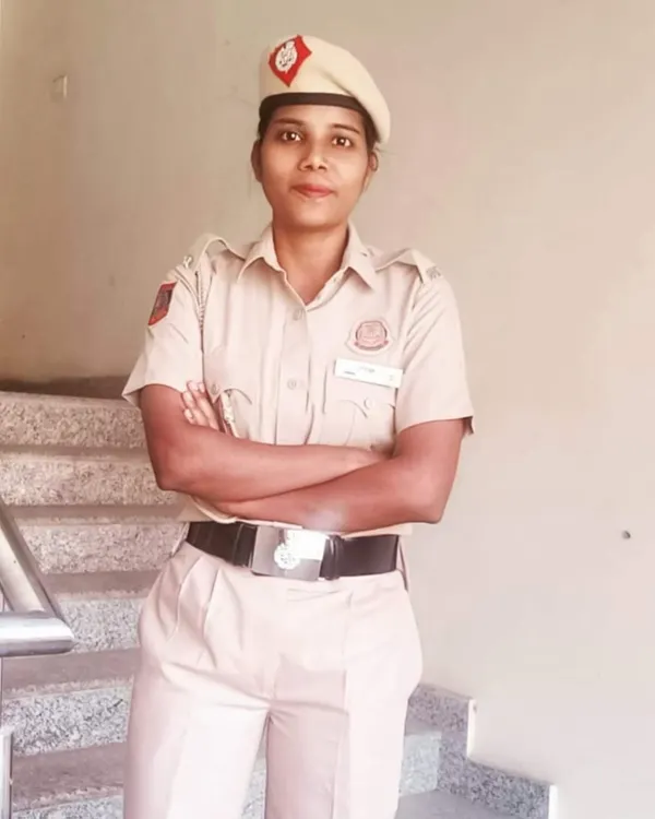A proud moment for our academy. This trainee's confident posture in her Delhi Police uniform shows the result of dedicated physical test preparation and mental toughness.